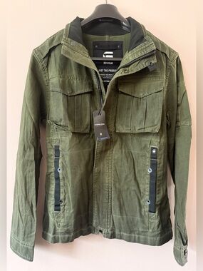 G-Star Men's Olive Green Field Jacket(brand new )